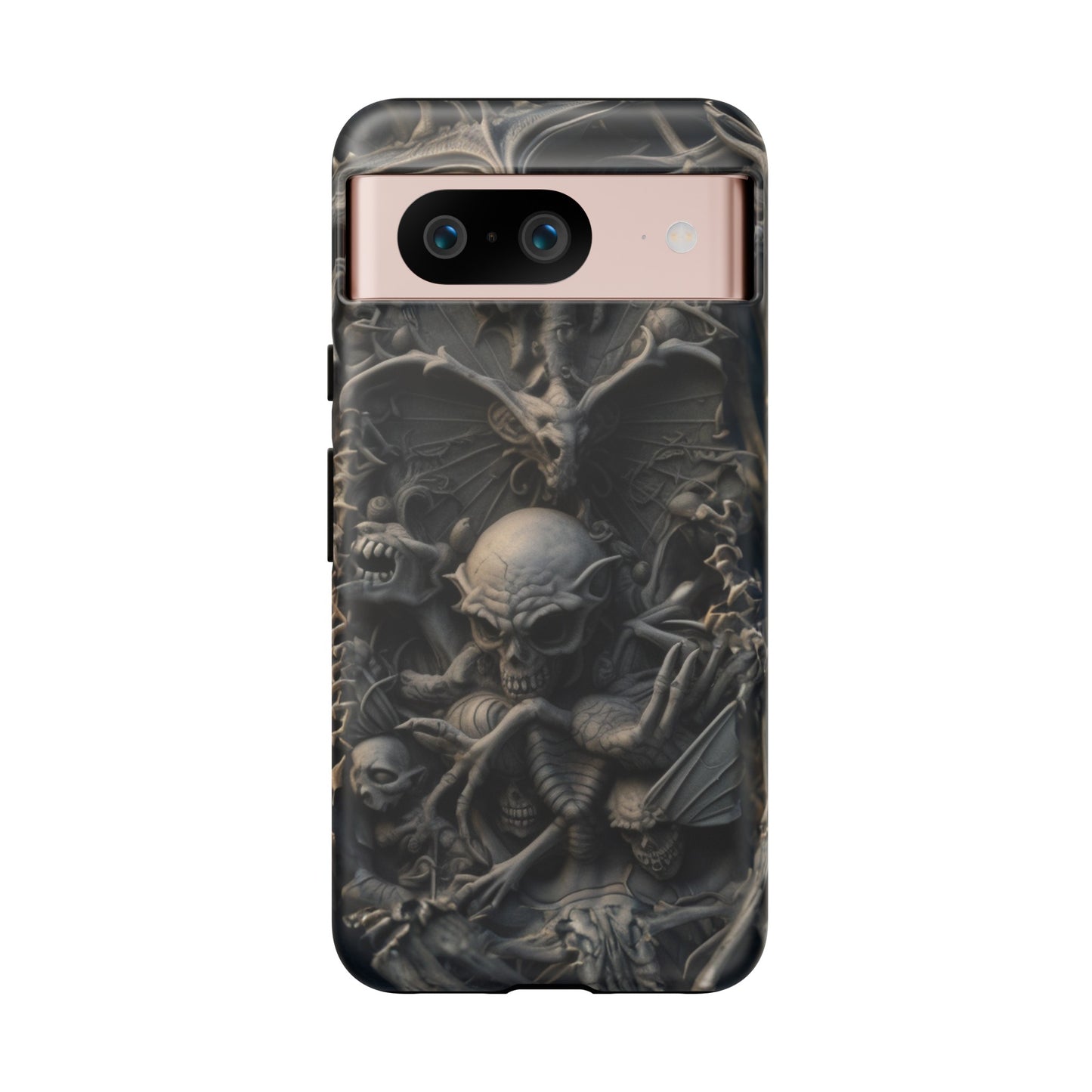 Those Who Dwell Below #1 Phone Case – Intricate Gothic Skeleton Design for iPhone, Samsung Galaxy, Google Pixel Devices