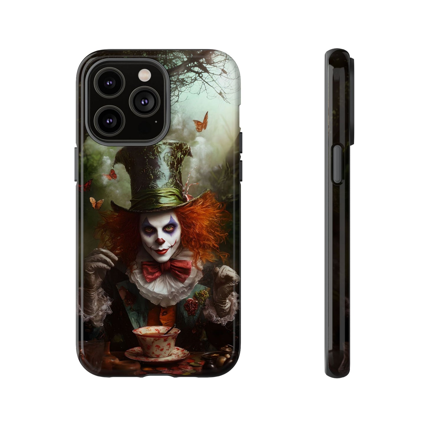 Mad Hatter Gothic Fantasy Phone Case - Dark Wonderland Design for iPhone, Samsung Galaxy, and Google Pixel Devices