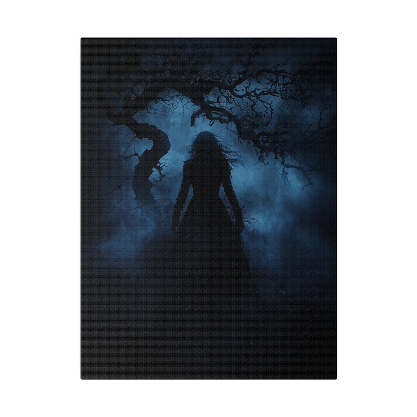 Haunting Silhouette - Dark Art Canvas Print - Mystical Gothic Home Decor