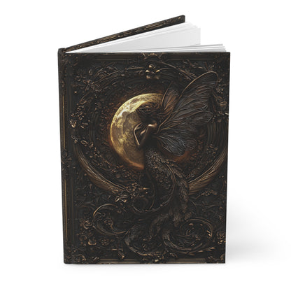 Gothic Fairy Moonlight Hardcover Journal - Elegant Fantasy Notebook