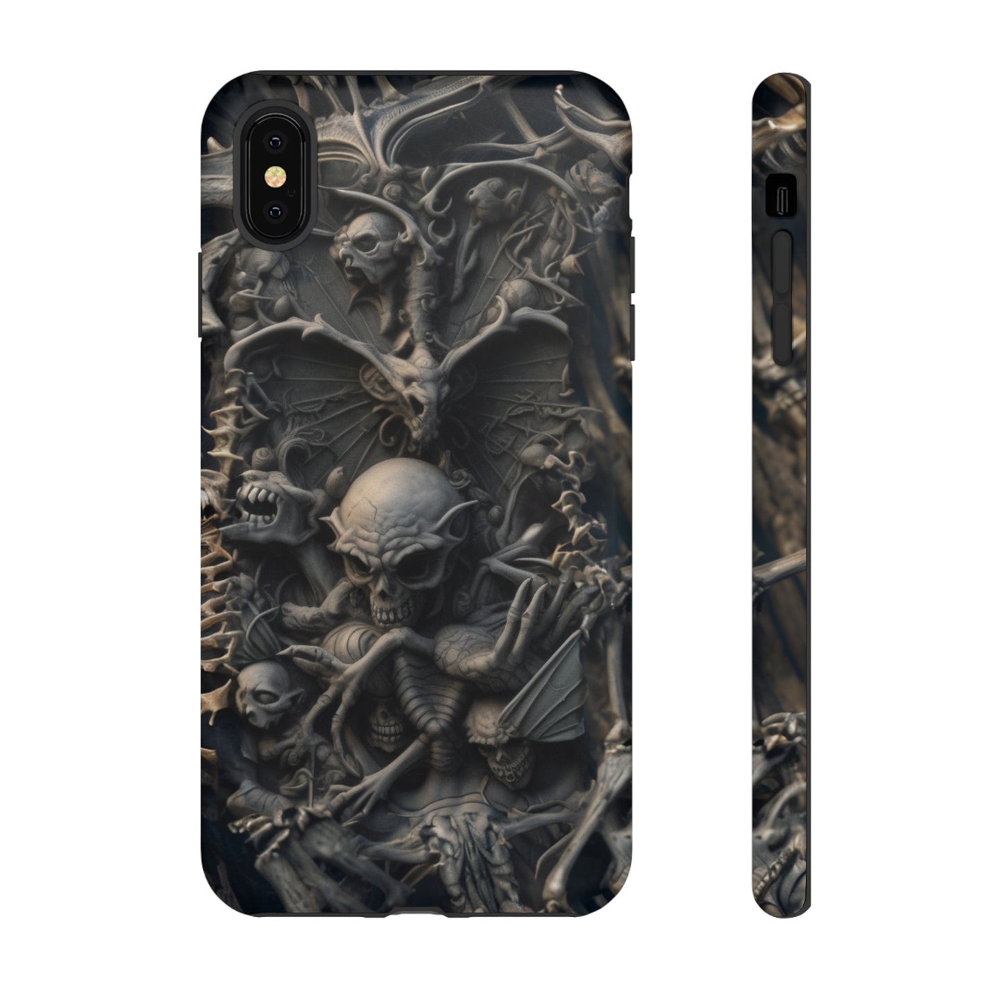 Those Who Dwell Below #1 Phone Case – Intricate Gothic Skeleton Design for iPhone, Samsung Galaxy, Google Pixel Devices