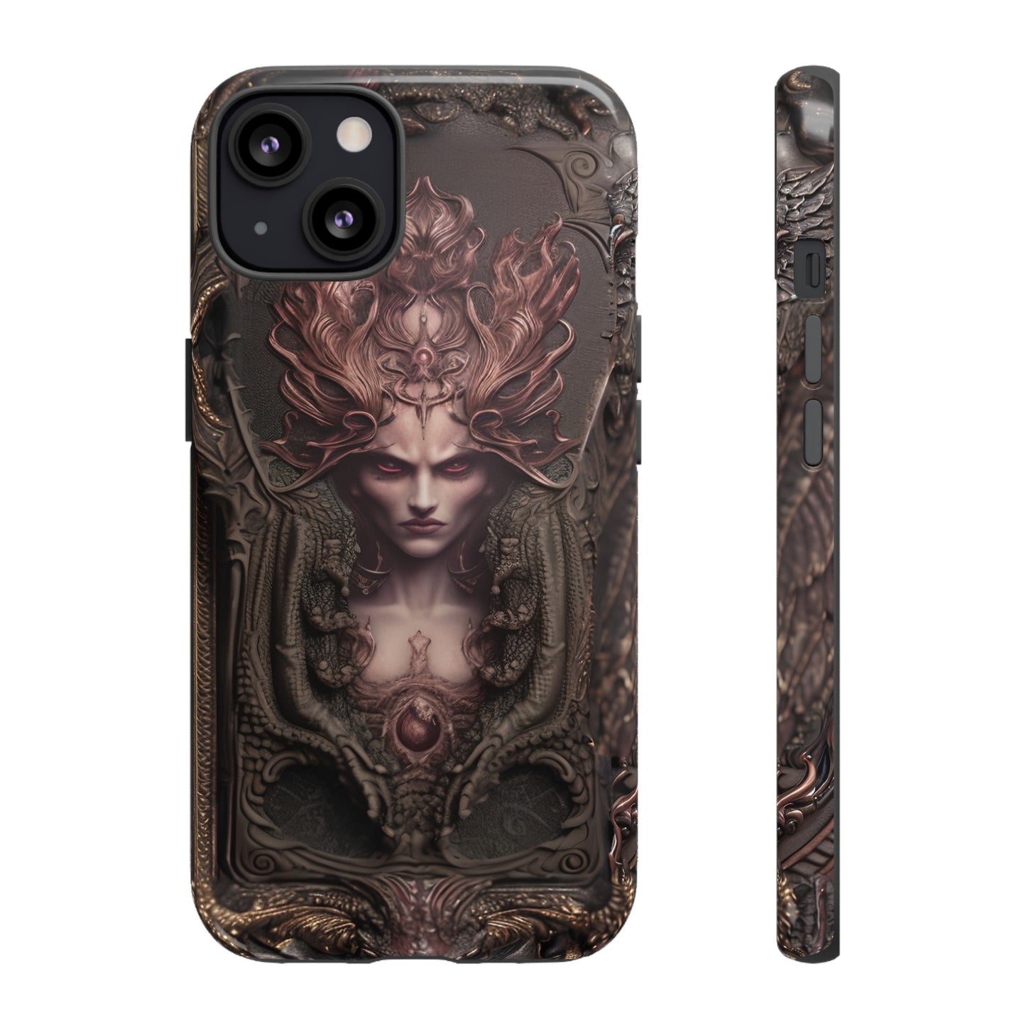 Dark Lilith Phone Case – Horned Hell Horror Design for iPhone, Samsung Galaxy, and Google Pixel Devices