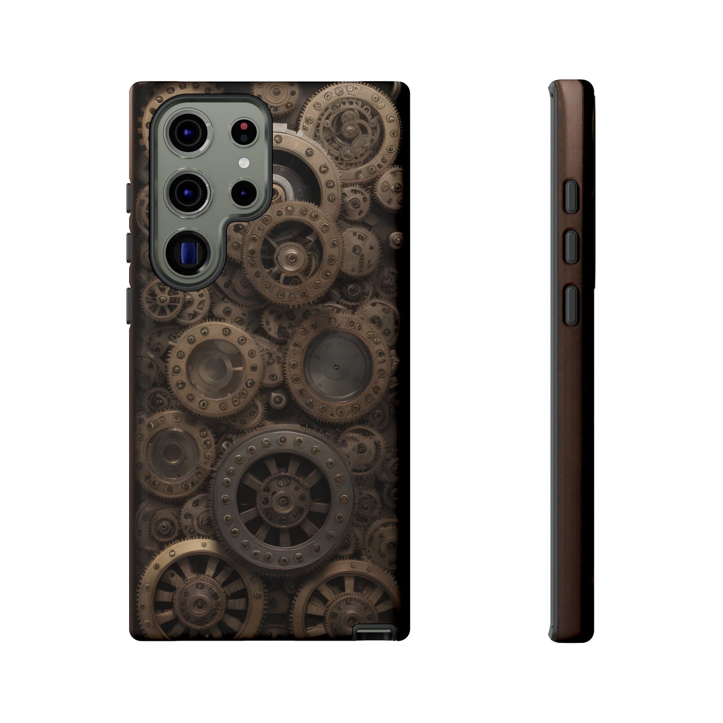 Gearworks 3 Phone Case – Steampunk Victorian Design with Gears and Clockwork for iPhone, Samsung Galaxy, and Google Pixel Devices