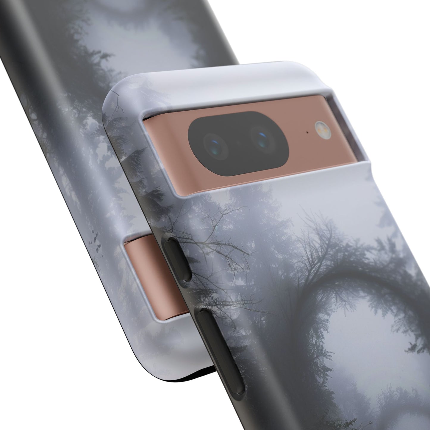 Mystical Forest Portal Phone Case - Atmospheric Foggy Path with Enchanted Tunnel For iPhone, Samsung Galaxy, and Google Pixel Devices.