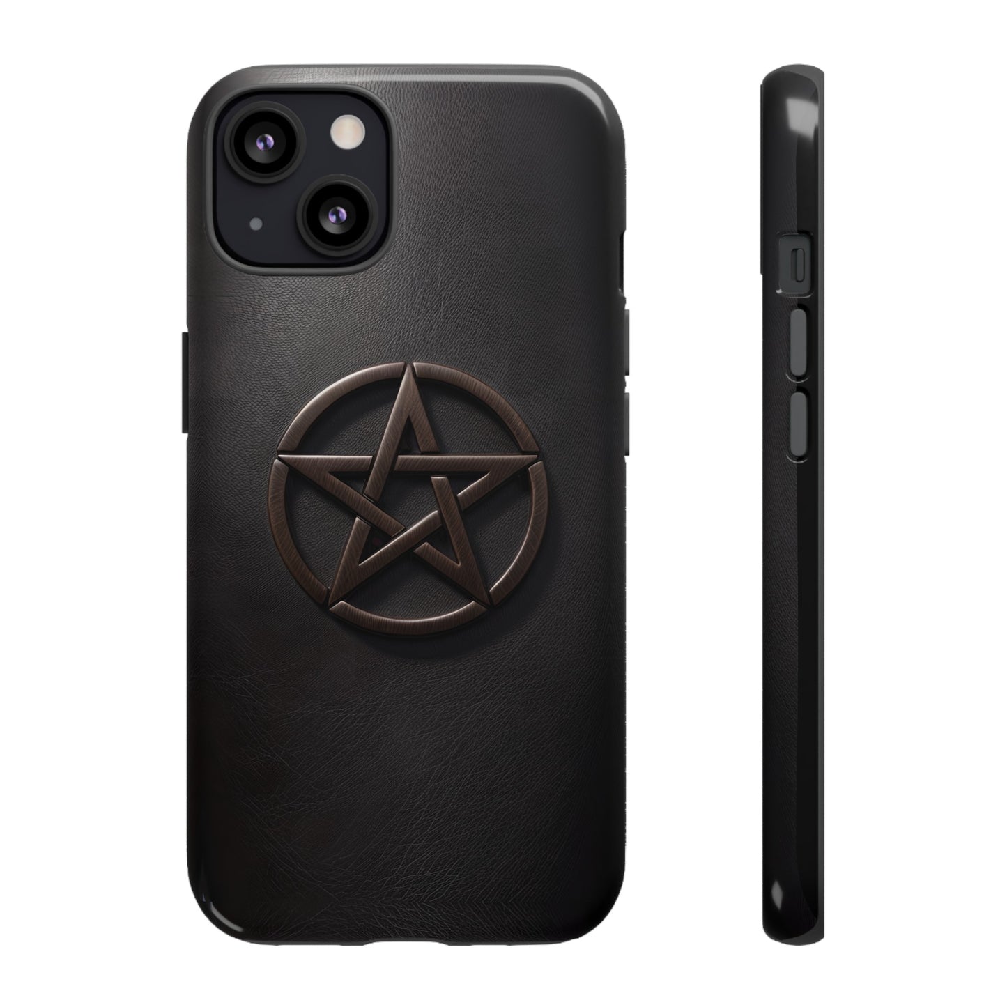 Simple Pentacle Tough Phone Case – Witchcraft Pentagram Design for iPhone, Samsung Galaxy, and Google Pixel Devices