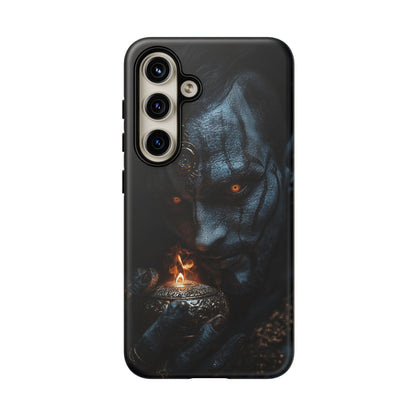 Dark Djinn Warrior Phone Case - Intricate Fantasy Art Protective Cover for iPhone, Samsung Galaxy, and Google Pixel Devices