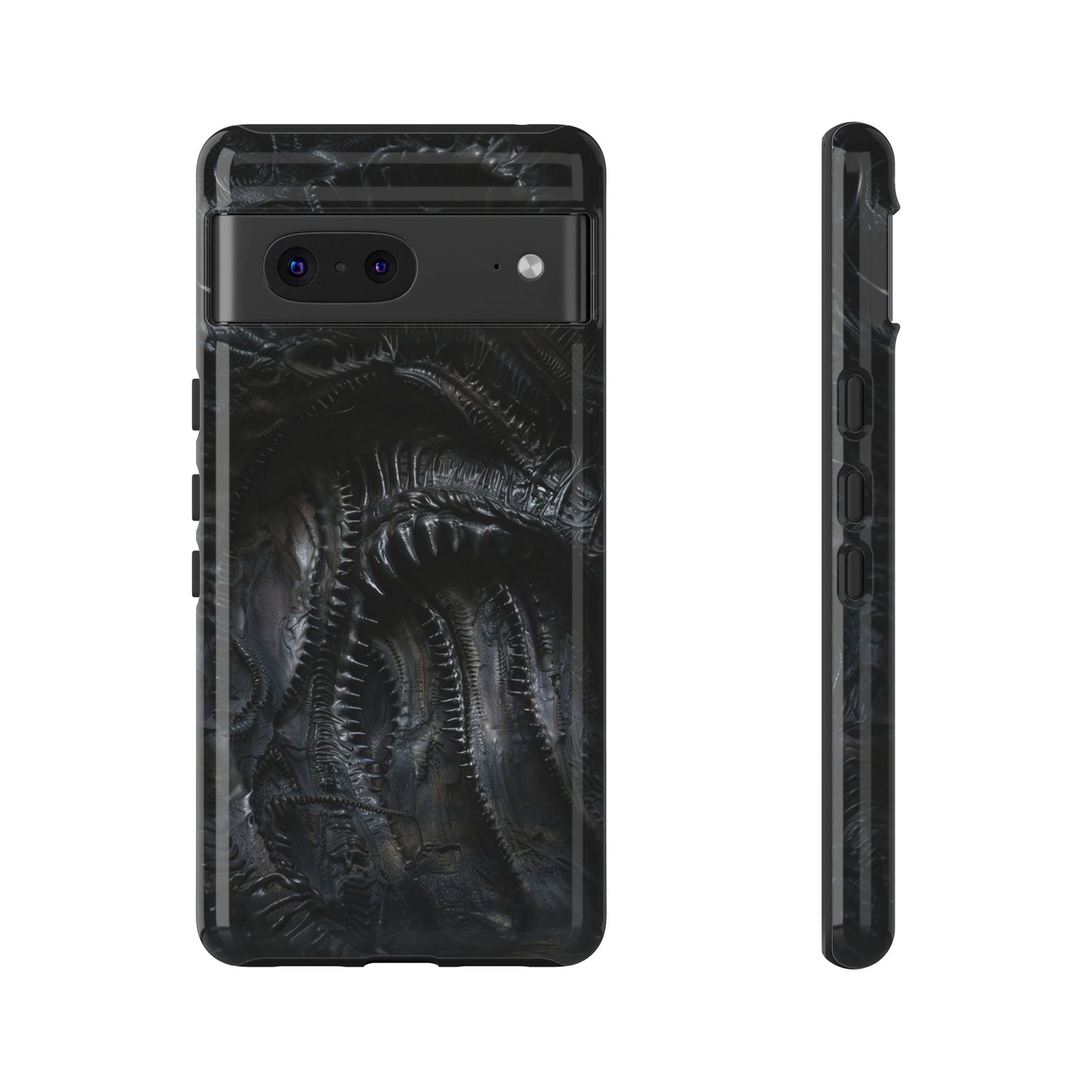 Surreal Biomechanical Phone Case - Gothic Sci-Fi Art for iPhone, Samsung Galaxy, and Google Pixel Devices