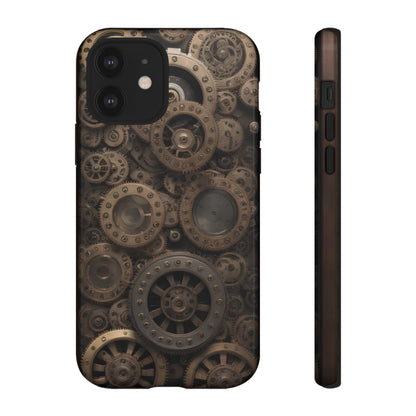 Gearworks 3 Phone Case – Steampunk Victorian Design with Gears and Clockwork for iPhone, Samsung Galaxy, and Google Pixel Devices