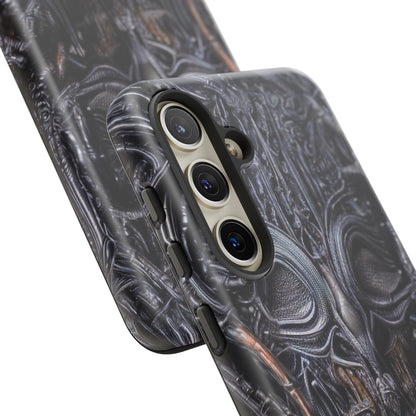 Biomechanical Horror 2 Phone Case – Futuristic Alien Horror Design for iPhone, Samsung Galaxy, and Google Pixel Devices