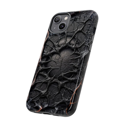 Black Veins Tough Phone Case – Lovecraftian Horror Design for iPhone, Samsung Galaxy, and Google Pixel Devices