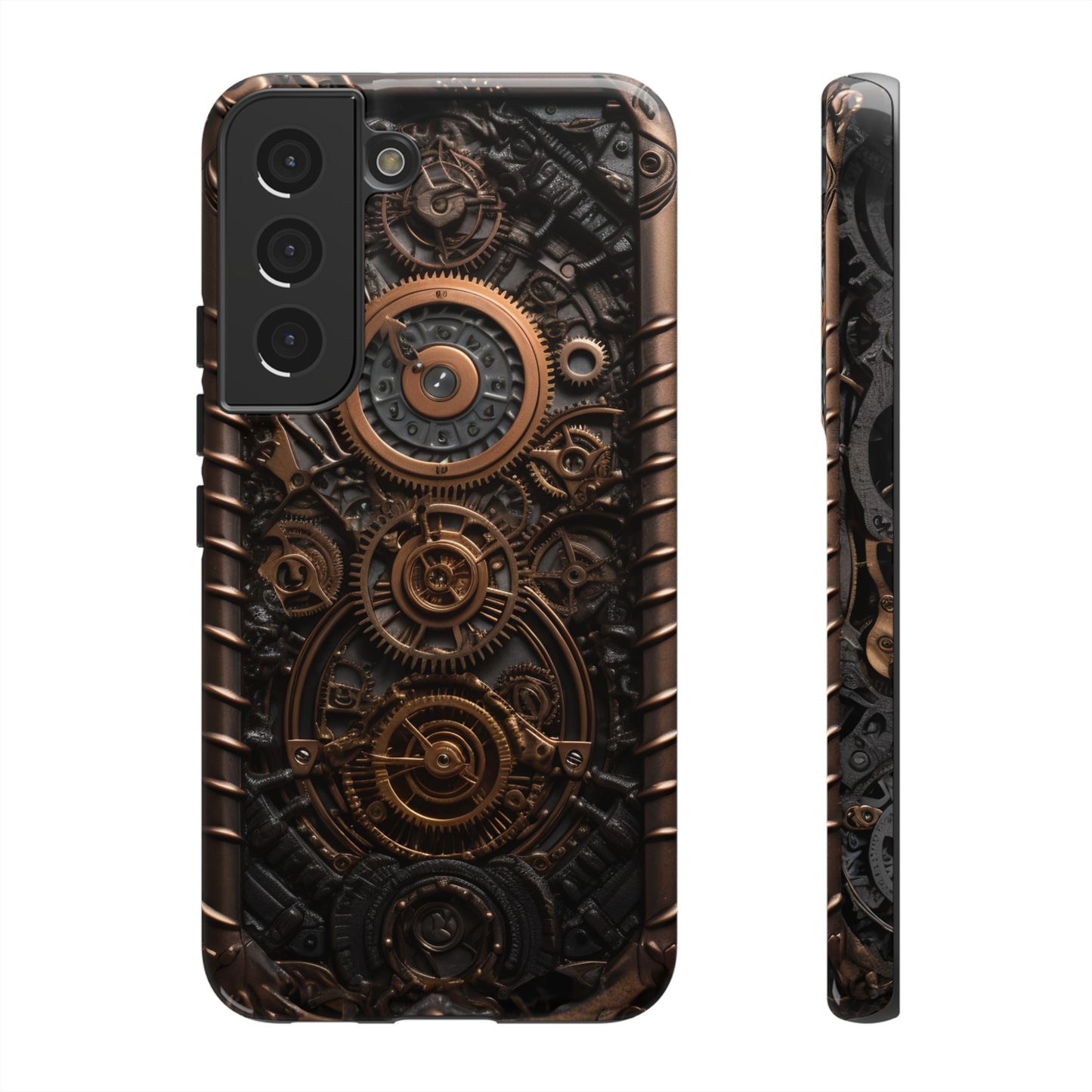 Gearworks 2 Phone Case – Steampunk Victorian Design with Gears and Clockwork for iPhone, Samsung Galaxy, and Google Pixel Devices