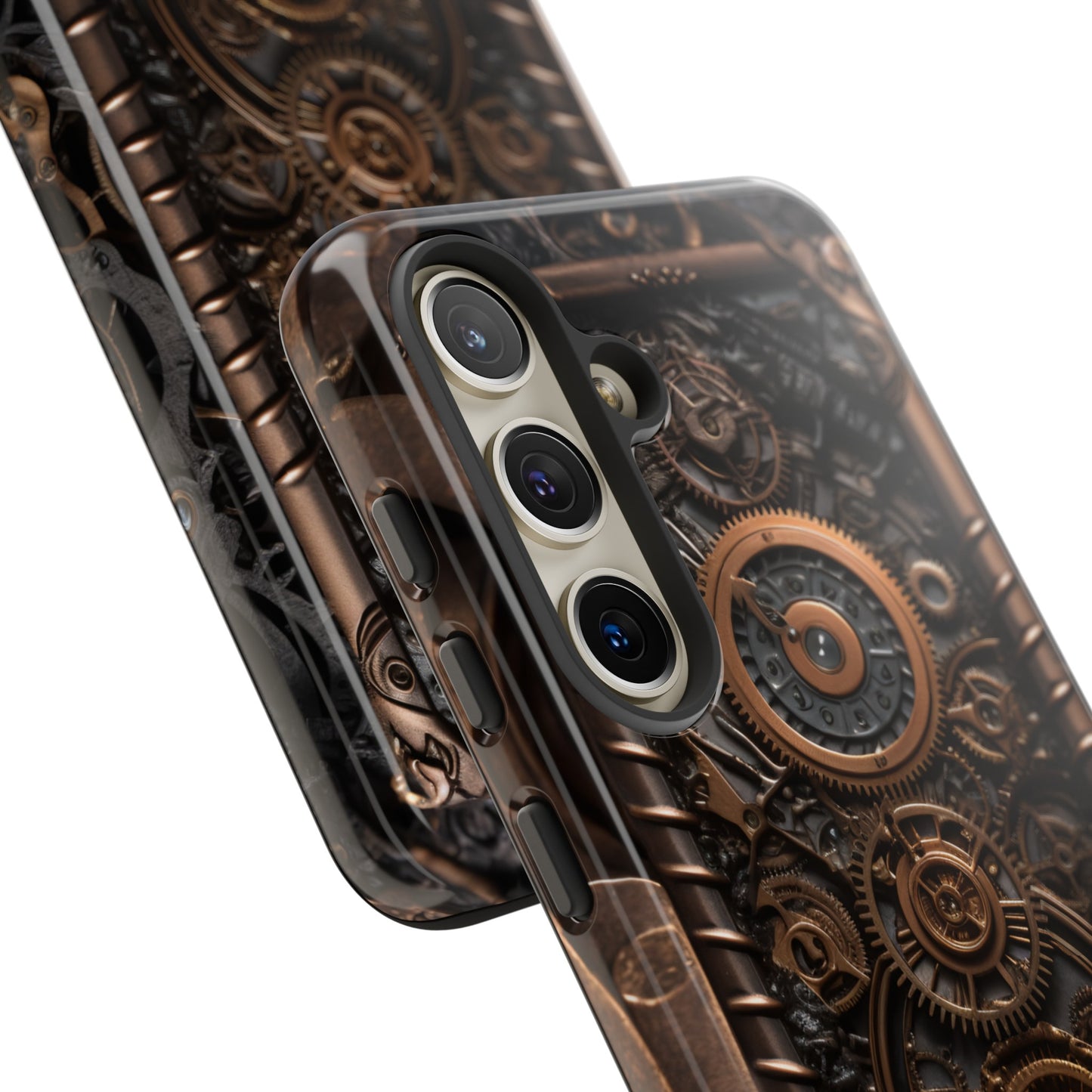 Gearworks 2 Phone Case – Steampunk Victorian Design with Gears and Clockwork for iPhone, Samsung Galaxy, and Google Pixel Devices