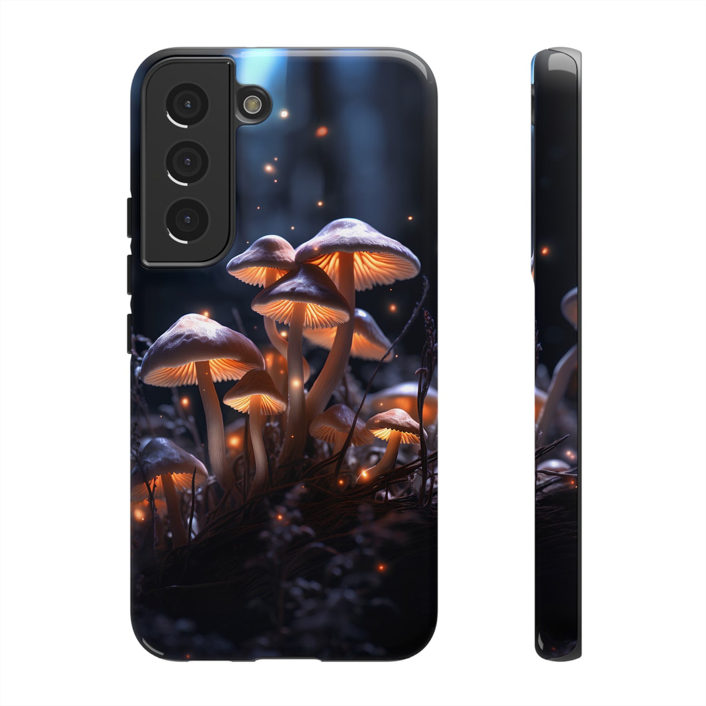 Glowing Mushrooms at Night Phone Case – Enchanting Fantasy Forest Design for iPhone, Samsung Galaxy, and Google Pixel Devices