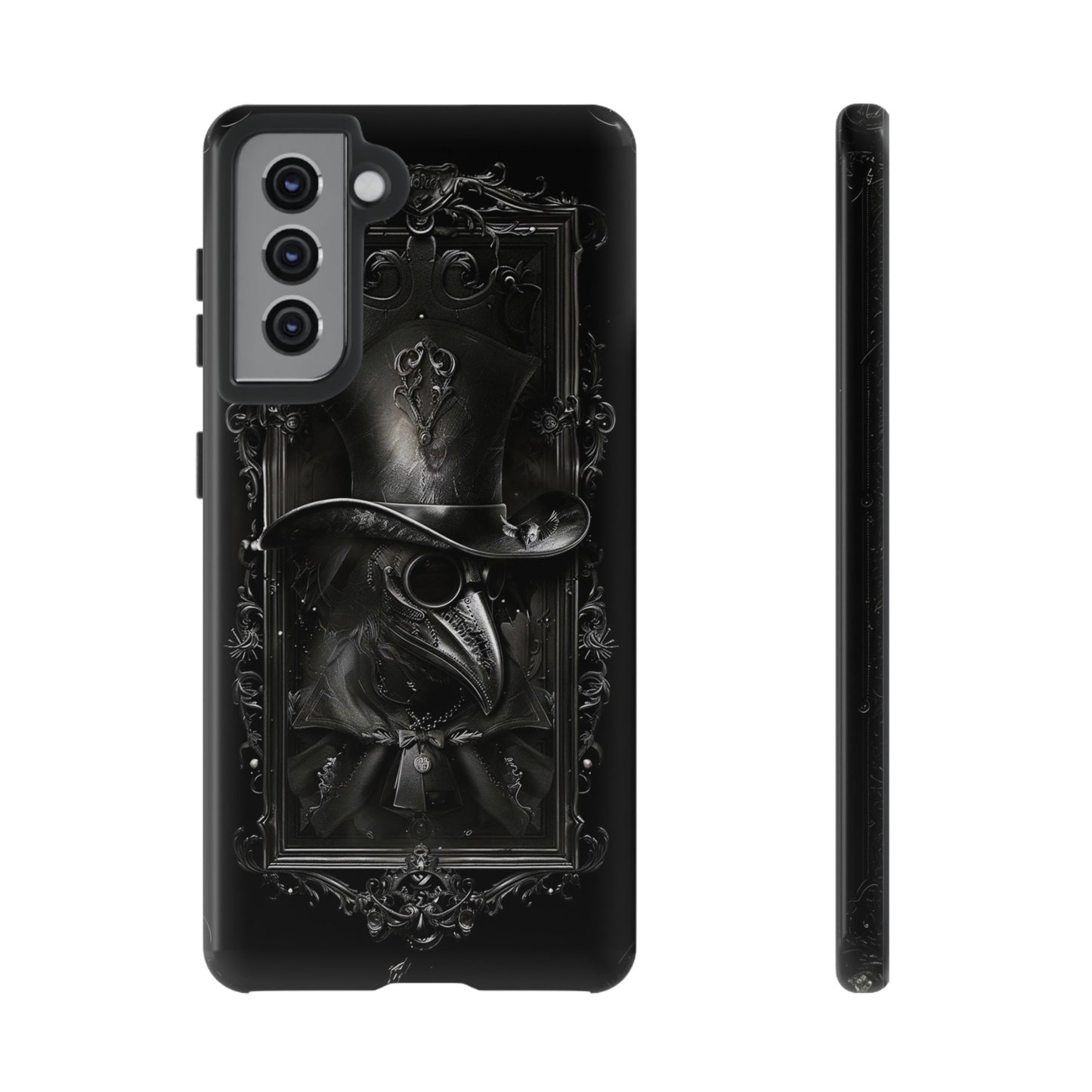 Gothic Plague Doctor Phone Case - Mysterious and Dark Design for iPhone, Samsung Galaxy, and Google Pixel Devices