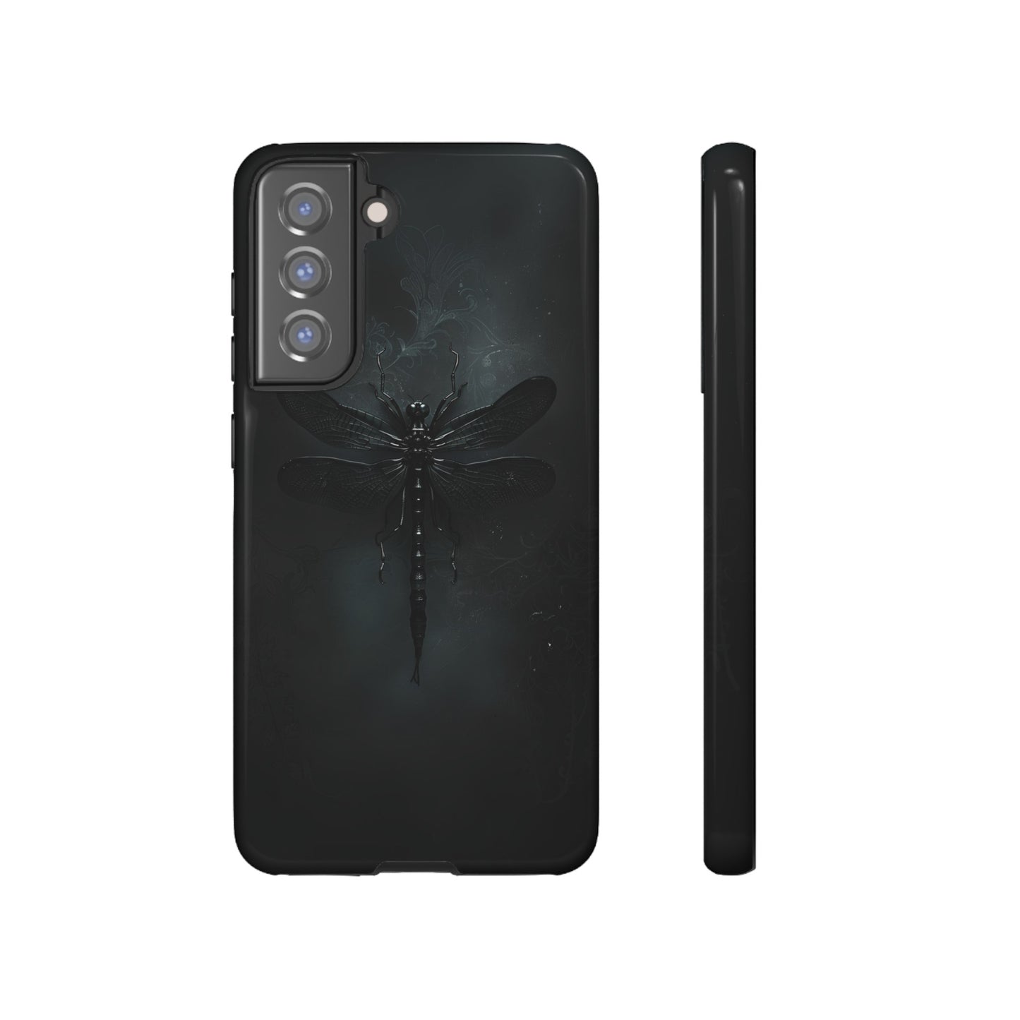 Gothic Dragonfly Phone Case – Dark Elegance Design for iPhone, Samsung Galaxy, and Google Pixel Devices