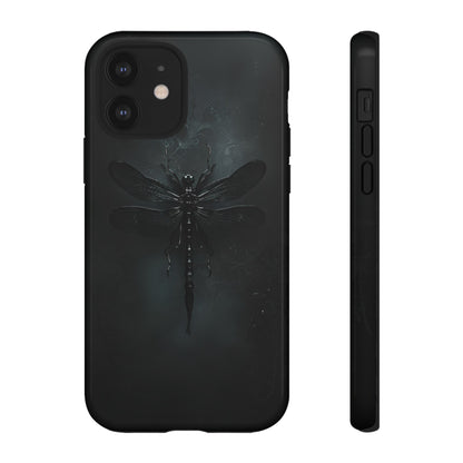 Gothic Dragonfly Phone Case – Dark Elegance Design for iPhone, Samsung Galaxy, and Google Pixel Devices