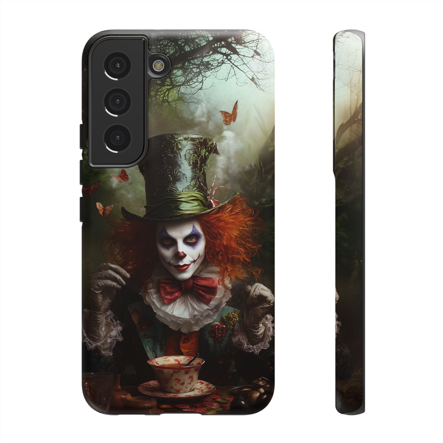 Mad Hatter Gothic Fantasy Phone Case - Dark Wonderland Design for iPhone, Samsung Galaxy, and Google Pixel Devices