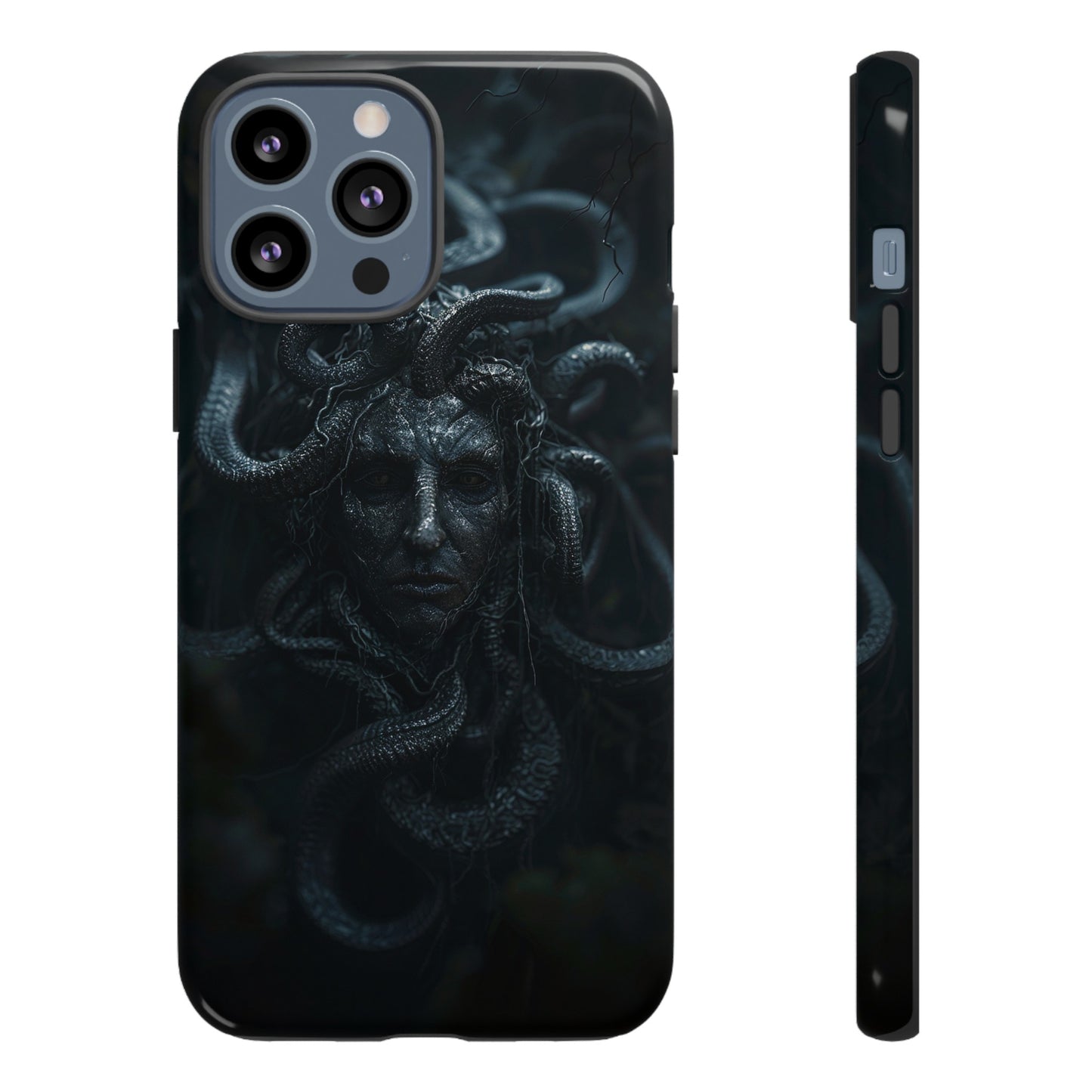 Medusa's Gaze Phone Case - Dark Mythological Design for iPhone and Samsung Galaxy Devices