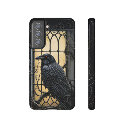 The Raven Phone Case – Edgar Allan Poe Inspired Gothic Design for iPhone, Samsung Galaxy, and Google Pixel Devices