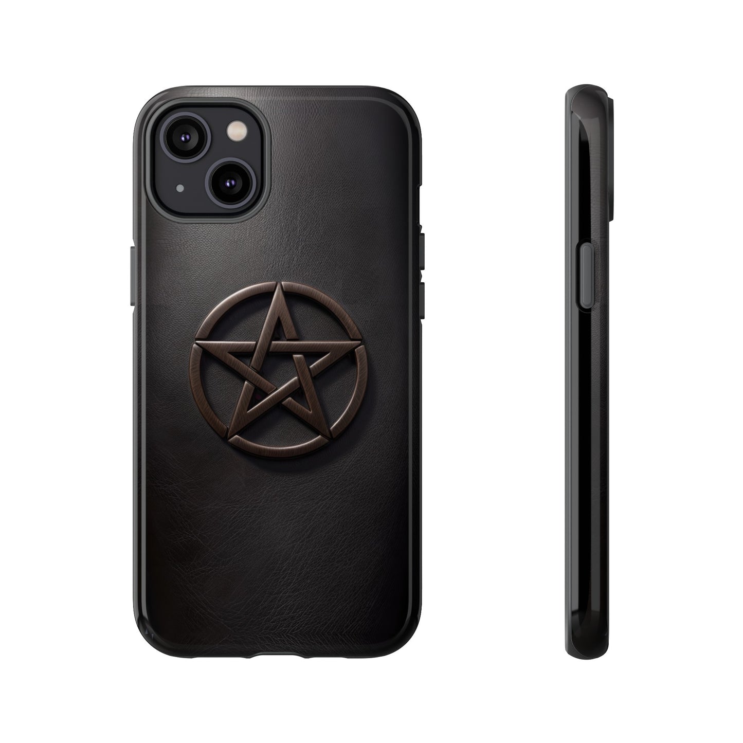 Simple Pentacle Tough Phone Case – Witchcraft Pentagram Design for iPhone, Samsung Galaxy, and Google Pixel Devices