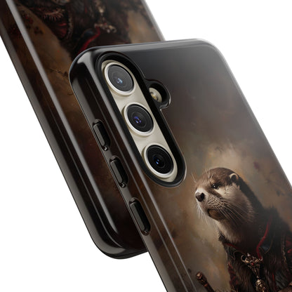 Noble Otter King Phone Case - Vintage Gothic Animal Art Design for iPhone, Samsung Galaxy, and Google Pixel Devices