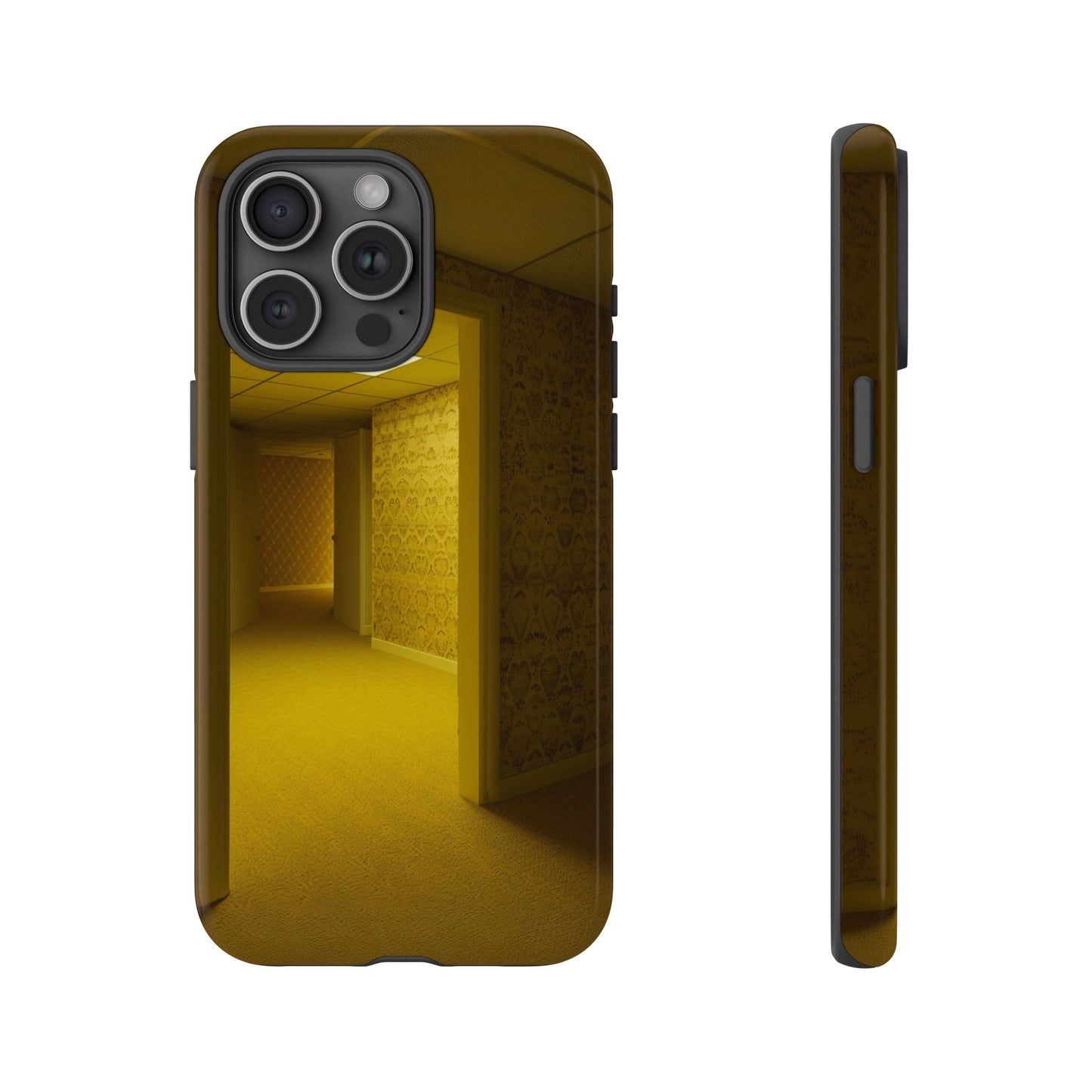 Liminal Spaces Phone Case – Eerie Backrooms Design for iPhone, Samsung Galaxy, and Google Pixel Devices