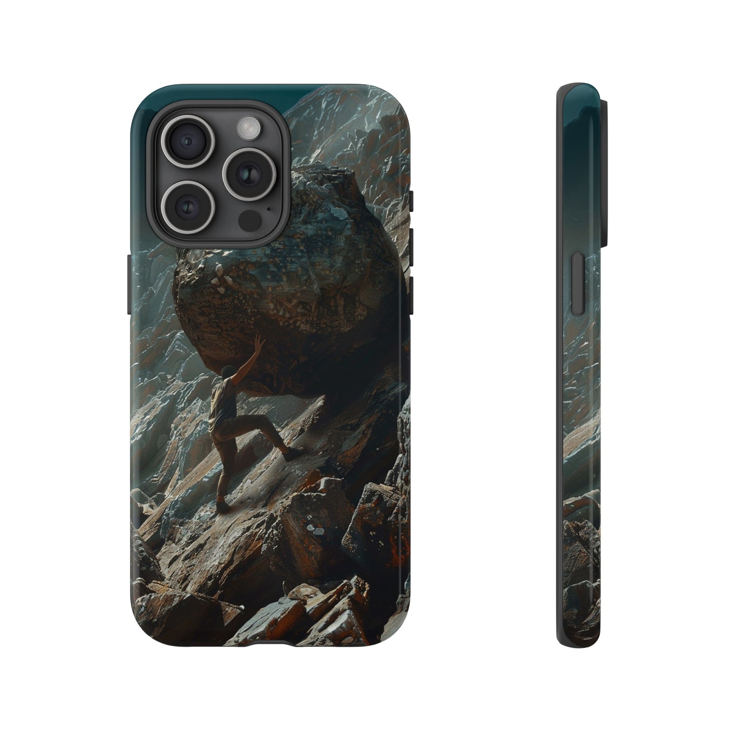 Sisyphus Phone Case – Mythological Art Design for iPhone, Samsung Galaxy, and Google Pixel Devices