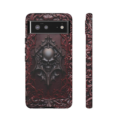 Vampiric Tough Phone Case – Gothic Skull Vampire Design for iPhone, Samsung Galaxy, and Google Pixel Devices