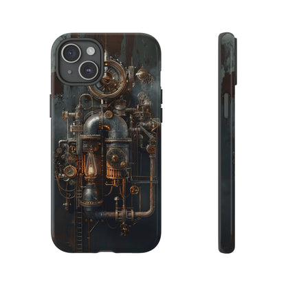 Steampunk Machine #2 Phone Case - Intricate Industrial Design for iPhone, Samsung Galaxy, Google Pixel Devices, Victorian Design Gears