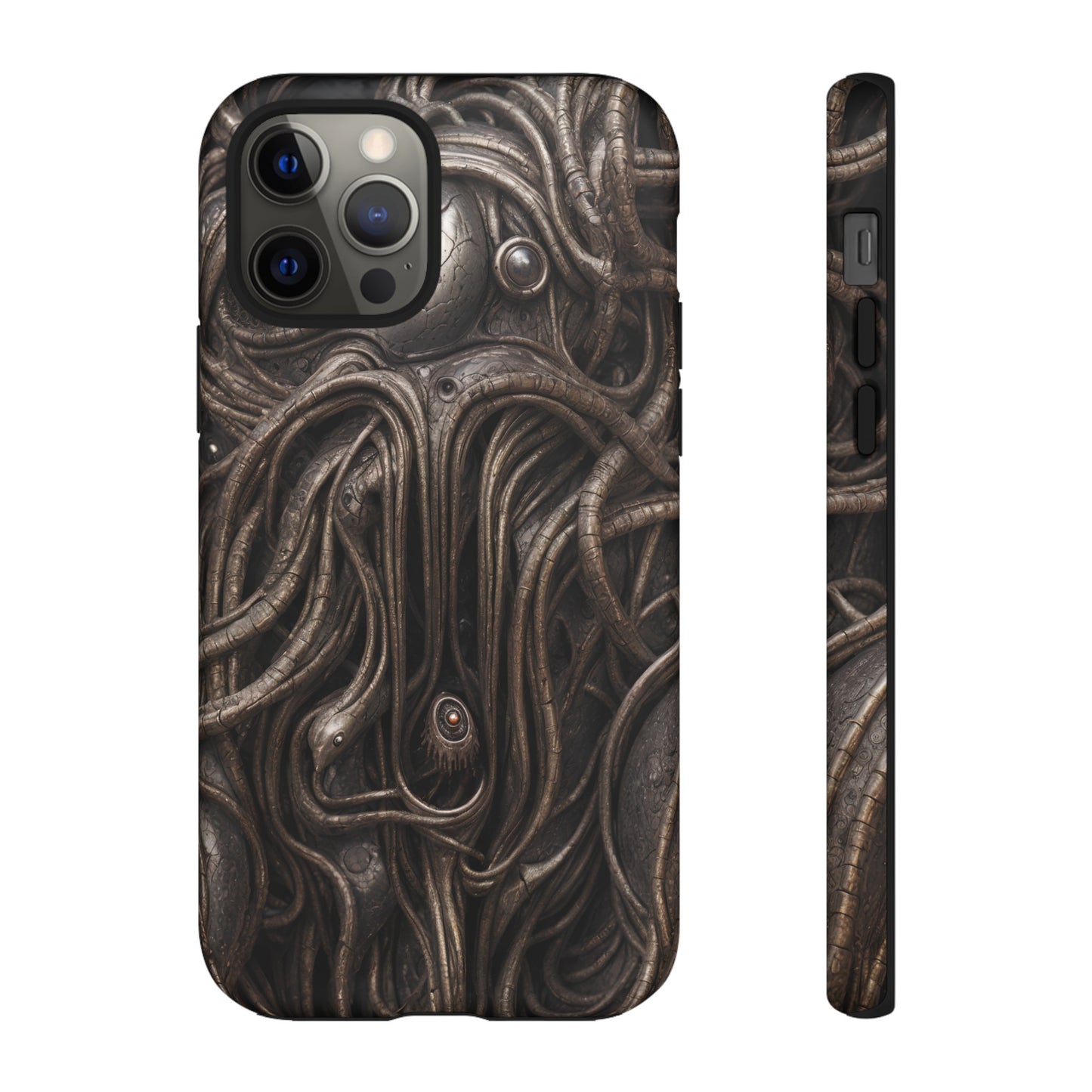 Biomechanical Horror 4 Phone Case – Futuristic Alien Design for iPhone, Samsung Galaxy, and Google Pixel Devices