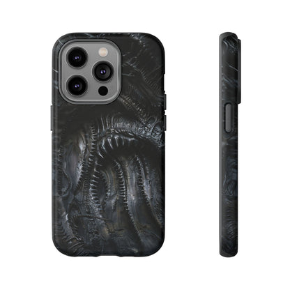 Surreal Biomechanical Phone Case - Gothic Sci-Fi Art for iPhone, Samsung Galaxy, and Google Pixel Devices