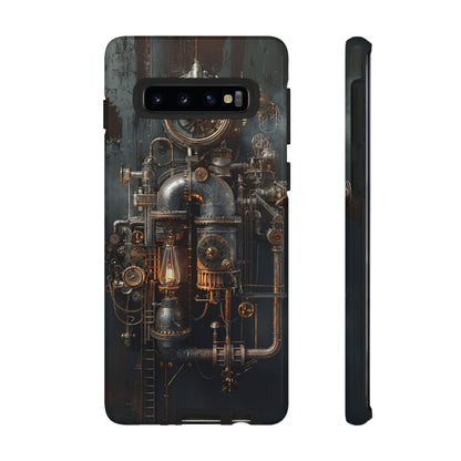 Steampunk Machine #2 Phone Case - Intricate Industrial Design for iPhone, Samsung Galaxy, Google Pixel Devices, Victorian Design Gears