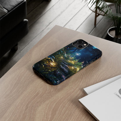 Fireflies in the Forest Tough Phone Case – Enchanting Summer Night Design for iPhone, Samsung Galaxy, and Google Pixel Devices