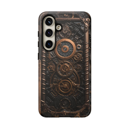 Gearworks 2 Phone Case – Steampunk Victorian Design with Gears and Clockwork for iPhone, Samsung Galaxy, and Google Pixel Devices