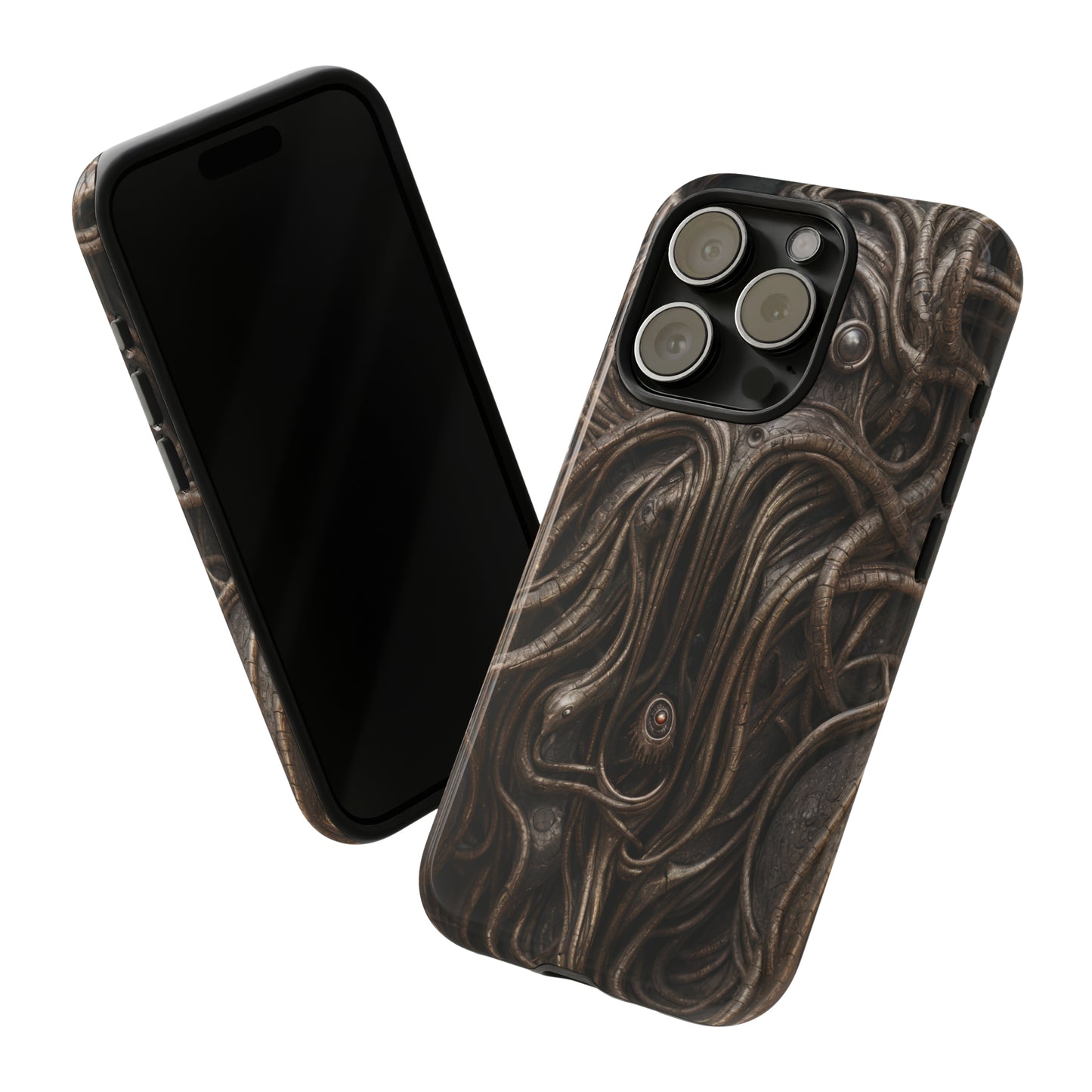 Biomechanical Horror 4 Phone Case – Futuristic Alien Design for iPhone, Samsung Galaxy, and Google Pixel Devices