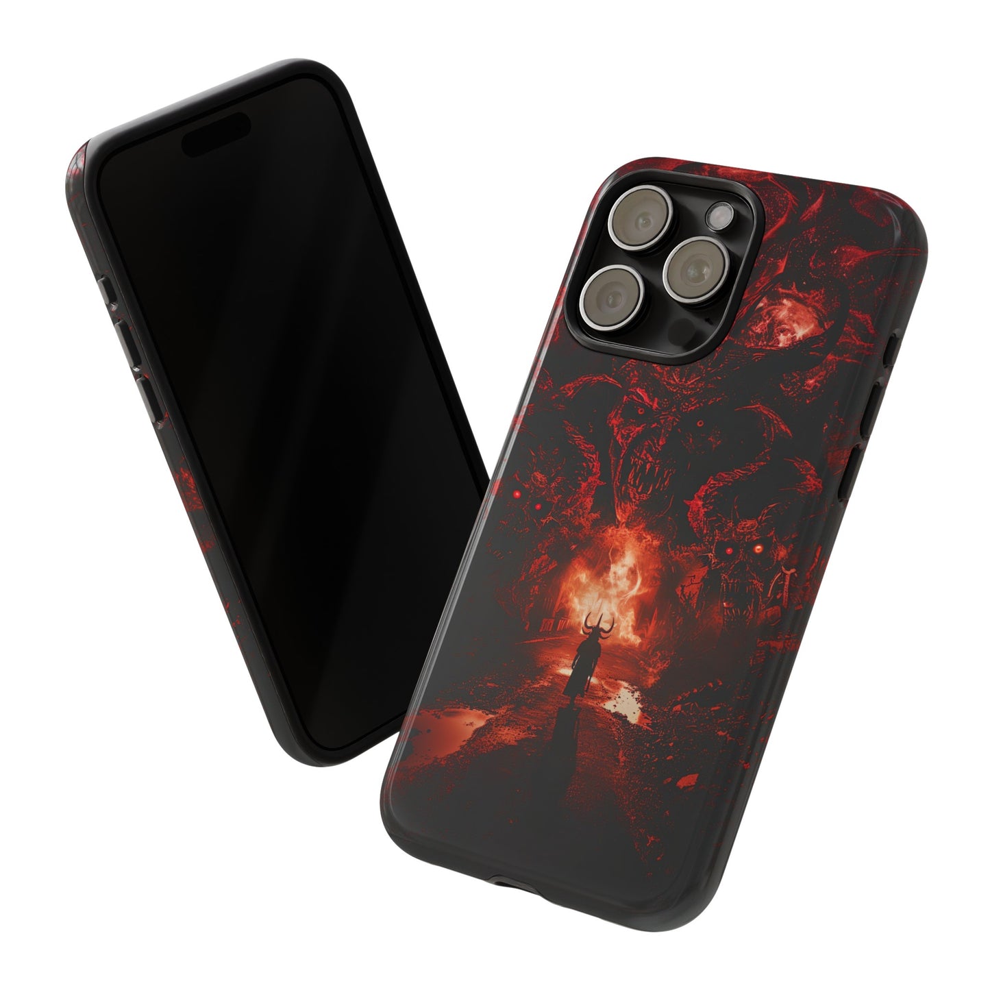 The Road to Hell Phone Case – Gothic Demon and Devil Design for iPhone, Samsung Galaxy, and Google Pixel Devices