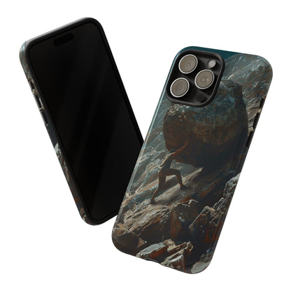 Sisyphus Phone Case – Mythological Art Design for iPhone, Samsung Galaxy, and Google Pixel Devices