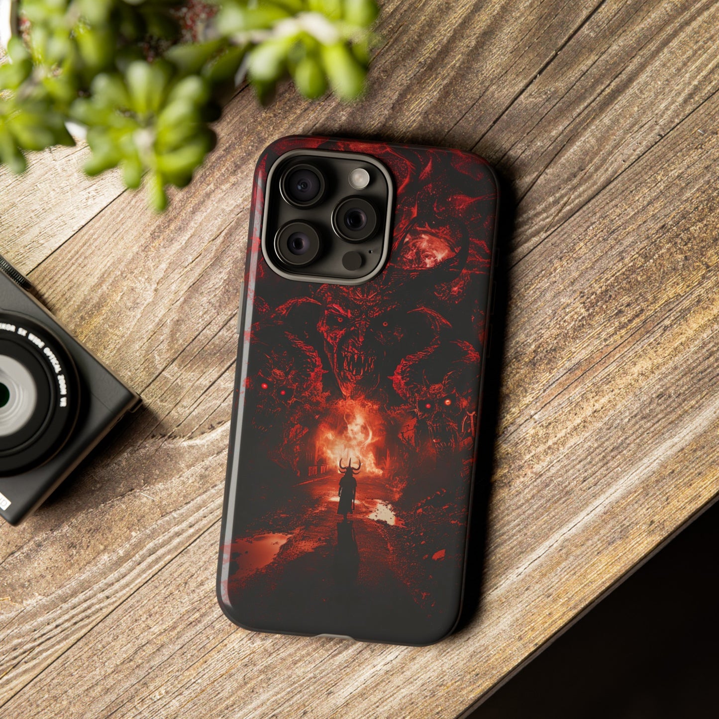 The Road to Hell Phone Case – Gothic Demon and Devil Design for iPhone, Samsung Galaxy, and Google Pixel Devices