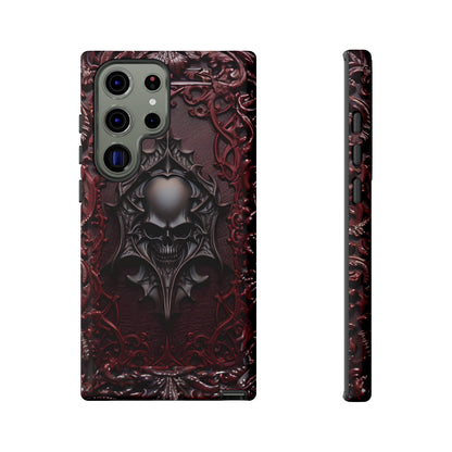 Vampiric Tough Phone Case – Gothic Skull Vampire Design for iPhone, Samsung Galaxy, and Google Pixel Devices