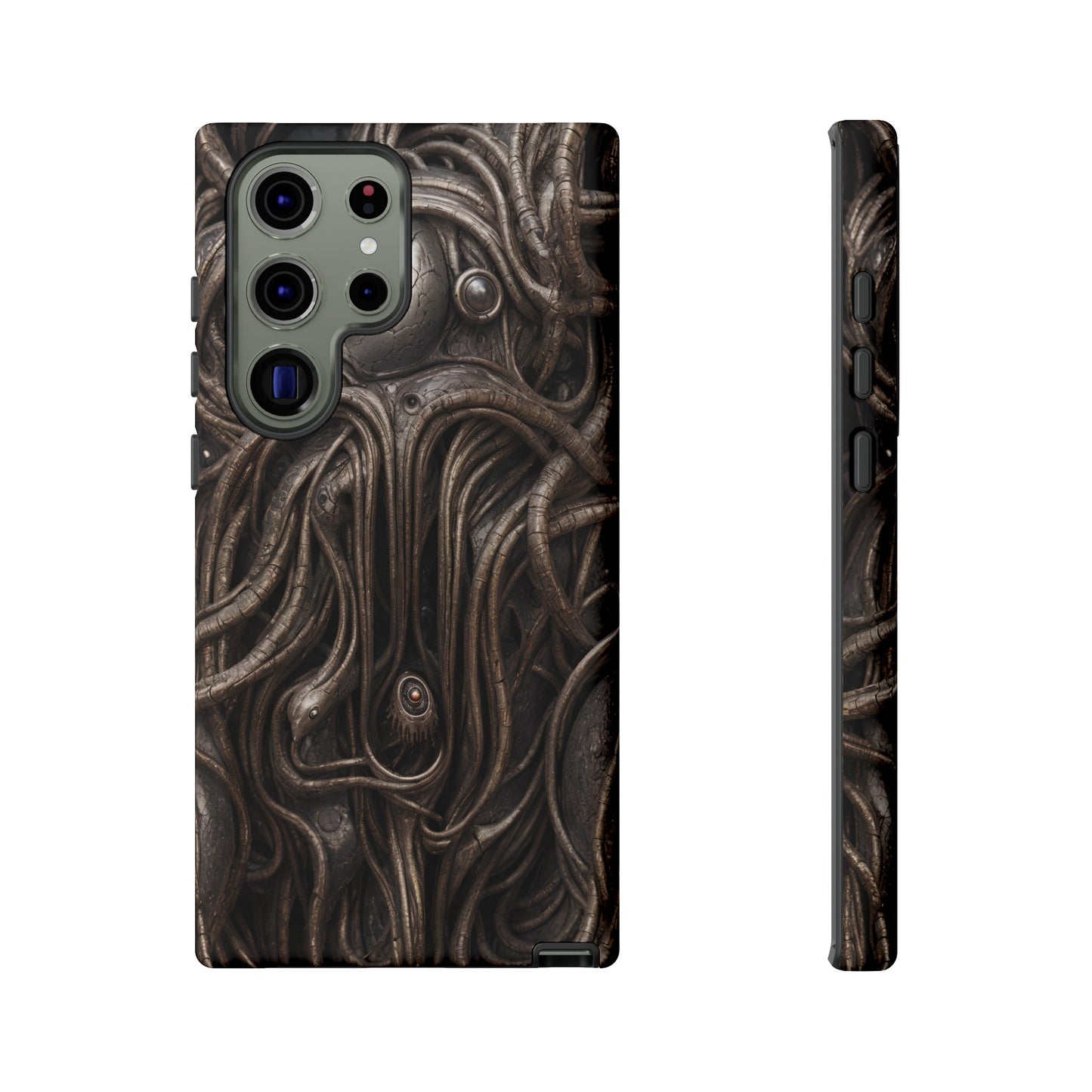 Biomechanical Horror 4 Phone Case – Futuristic Alien Design for iPhone, Samsung Galaxy, and Google Pixel Devices