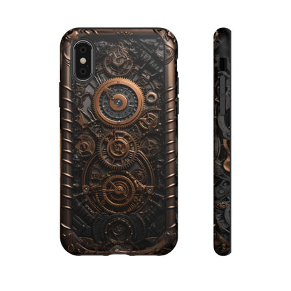 Gearworks 2 Phone Case – Steampunk Victorian Design with Gears and Clockwork for iPhone, Samsung Galaxy, and Google Pixel Devices