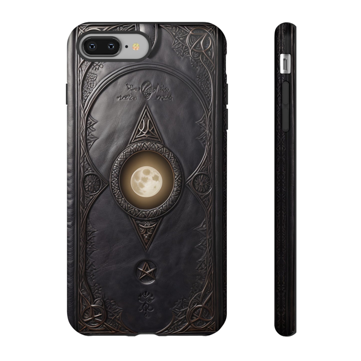 Moon Case Tough Phone Case – Fantasy Art Leather Book Design for iPhone, Samsung Galaxy, and Google Pixel Devices