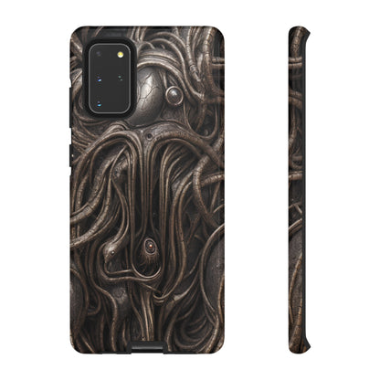 Biomechanical Horror 4 Phone Case – Futuristic Alien Design for iPhone, Samsung Galaxy, and Google Pixel Devices