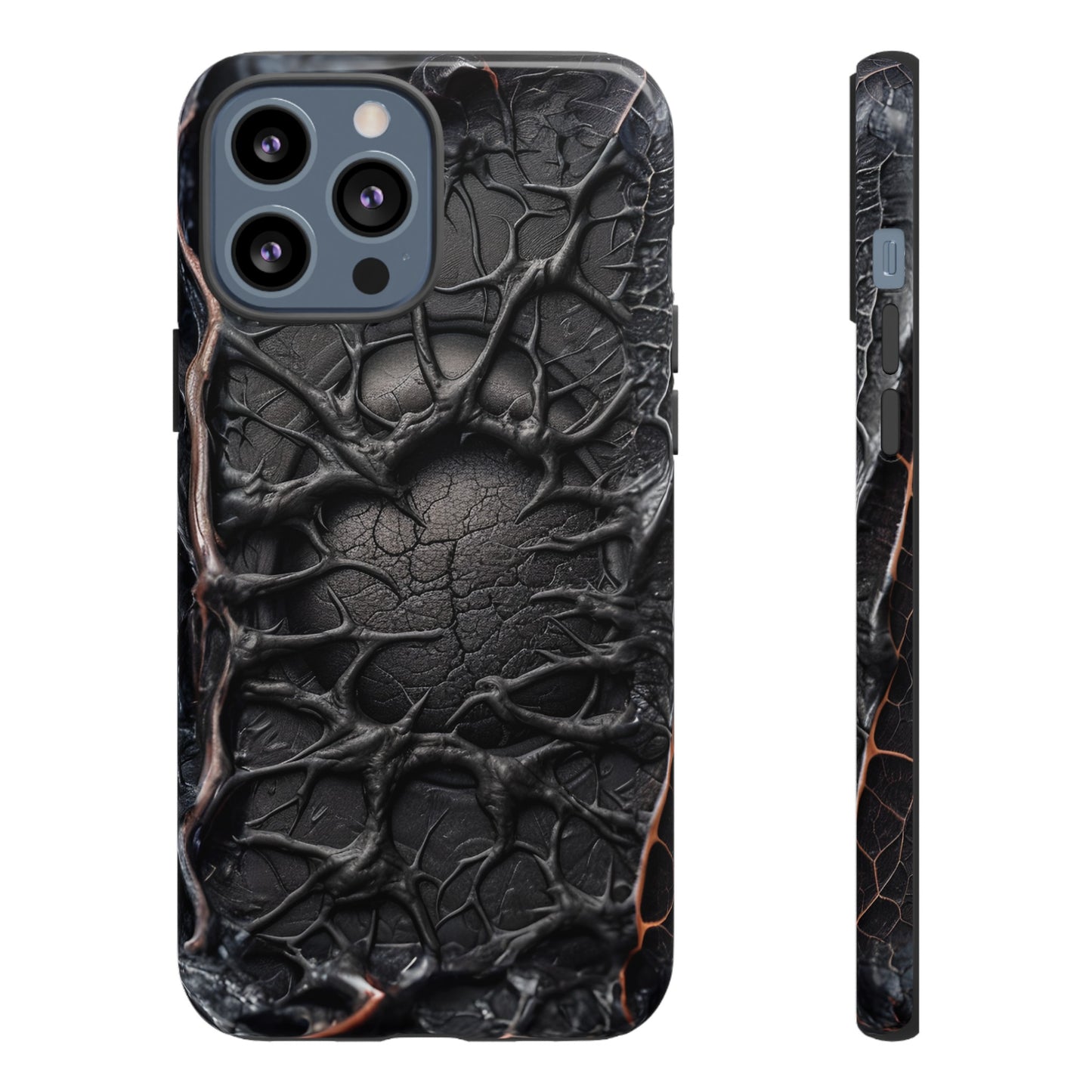 Black Veins Tough Phone Case – Lovecraftian Horror Design for iPhone, Samsung Galaxy, and Google Pixel Devices