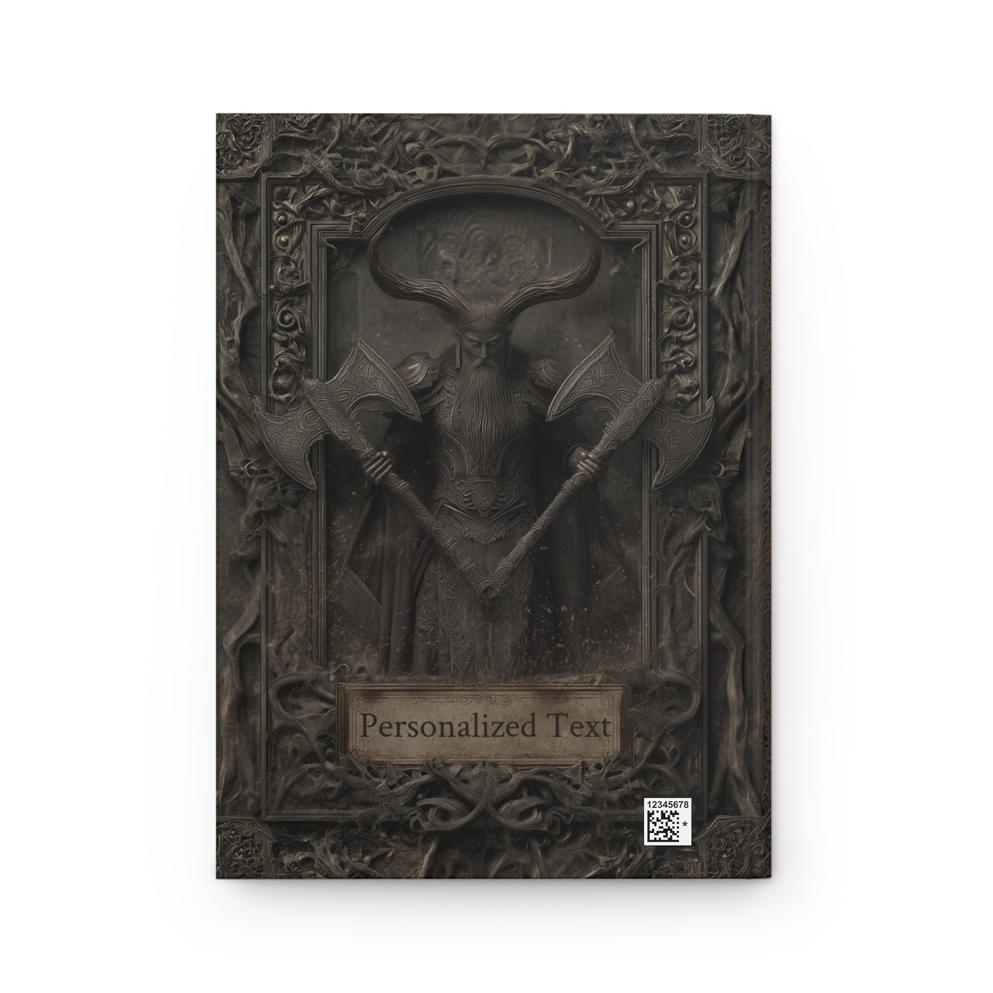 Dark Norse Warrior Journal – Gothic Fantasy Notebook with Optional Personalized Covers