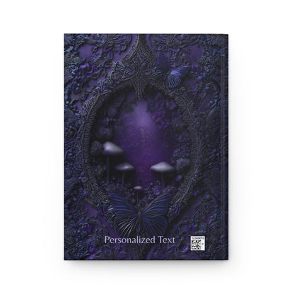 Enchanted Butterfly Forest Journal - Gothic Fantasy Notebook with Optional Personalized Text