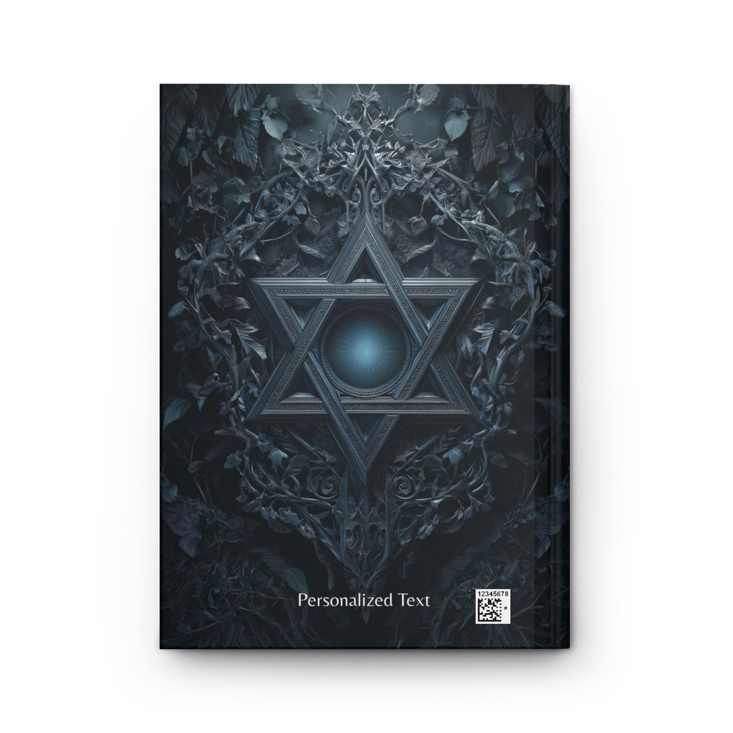 Gothic Star of David Journal, Gothic Mystical Notebook, Dark Esoteric Grimoire, Personalized Hardcover & Spiral Journal