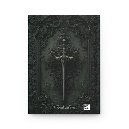 Gothic Sword Journal - Personalized Dark Fantasy Notebook for Writing & Sketching