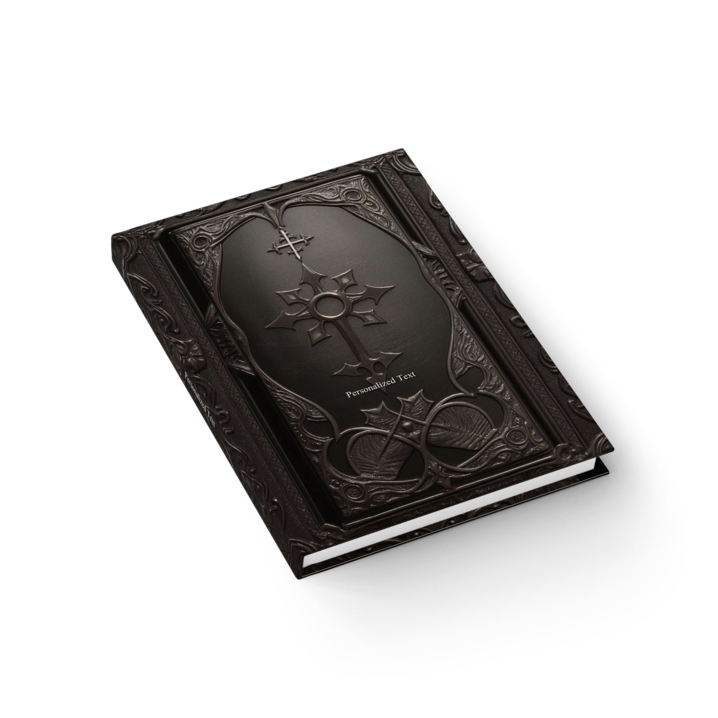 Gothic Cross Hardcover Notebook – Dark Elegant Journal for Writing and Sketching