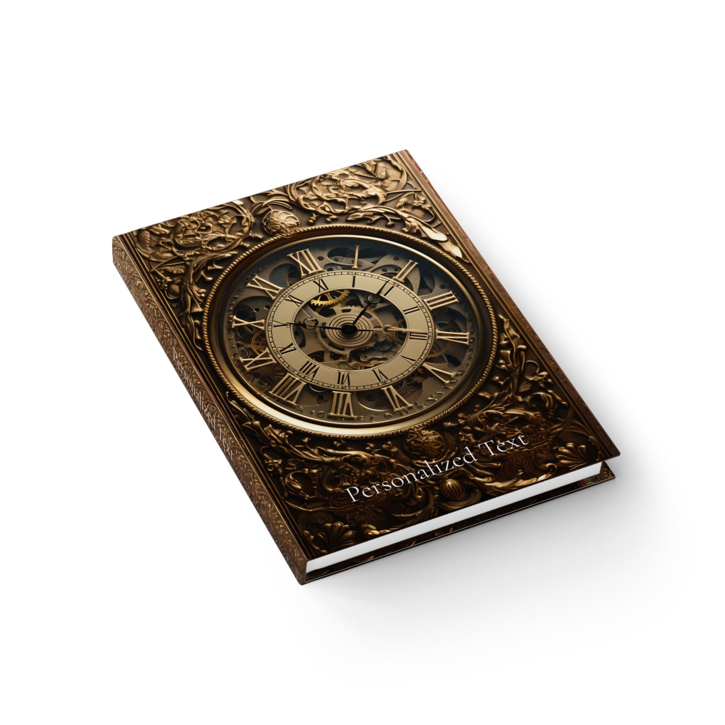 Book of Time Hardcover Notebook – Steampunk Clock Design Journal for Writing and Sketching